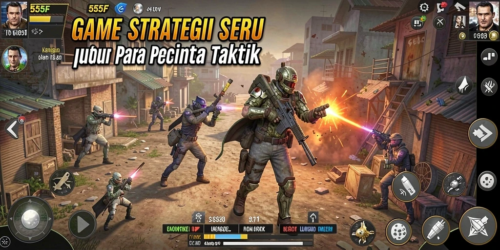 Tampilkan pengalaman gameplay seru dalam 555F yang menantang taktik pemain.