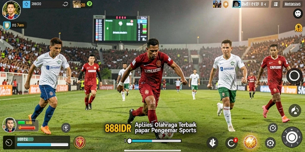 Screenshot utama 888IDR menampilkan gameplay olahraga yang seru.