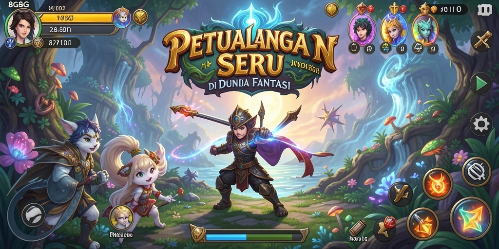 Tampilan menarik gameplay petualangan di 8G8G.
