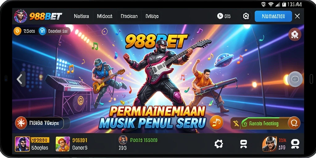 Screenshot 988BET menampilkan pemain menikmati permainan musik.