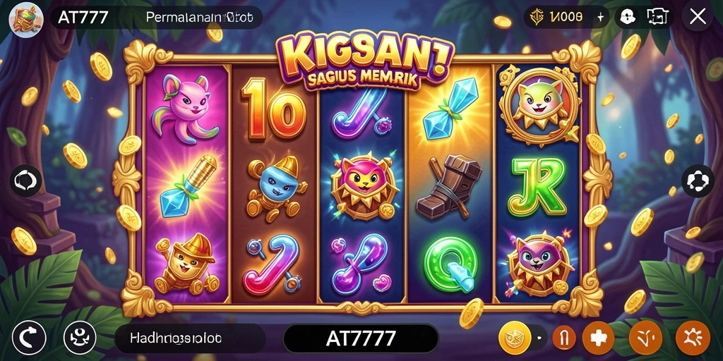 Tampilan menarik dari gameplay Slot di AT777.