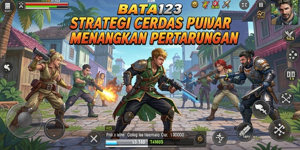 Tampilan gameplay menegangkan dengan strategi yang mendalam di BATA123.