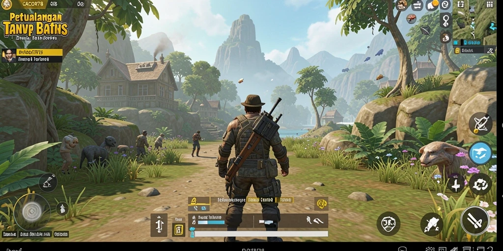 Tampilan gameplay menakjubkan dari CACOR78 di dunia terbuka.