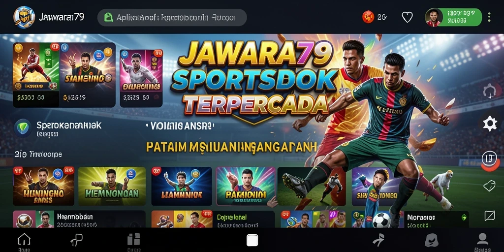 Tampilan gameplay JAWARA79 dengan antarmuka taruhan olahraga yang menarik.