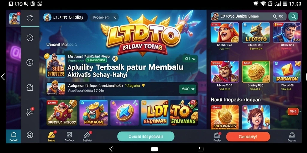 Tampilan antarmuka LTDTOTO yang sederhana dan fungsional.