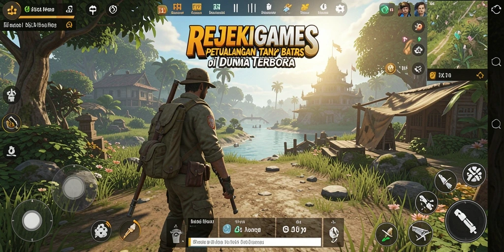 Tampilan menarik dari gameplay Open World REJEKIGAMES yang seru.