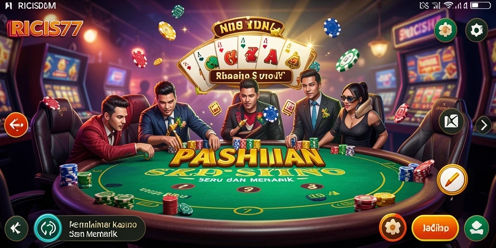 Tampilan gameplay RICIS77 yang mendebarkan dan penuh warna.