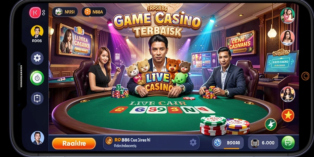 Gameplay seru dan interaksi langsung dengan dealer profesional di RP886.