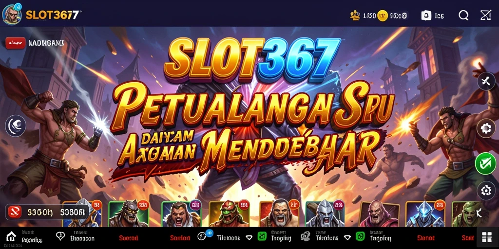 Tampilan gameplay SLOT367 yang mendebarkan dan penuh aksi.