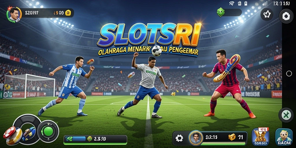 Screenshot utama SLOTSRI menampilkan gameplay seru olahraga.