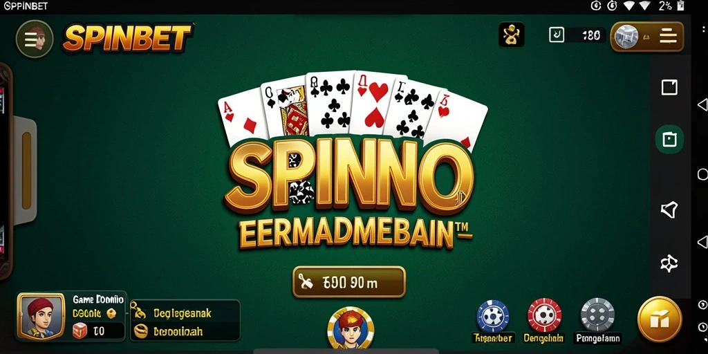 Tampilan gameplay SPINBET yang mengasyikkan dengan aksi permainan Domino.