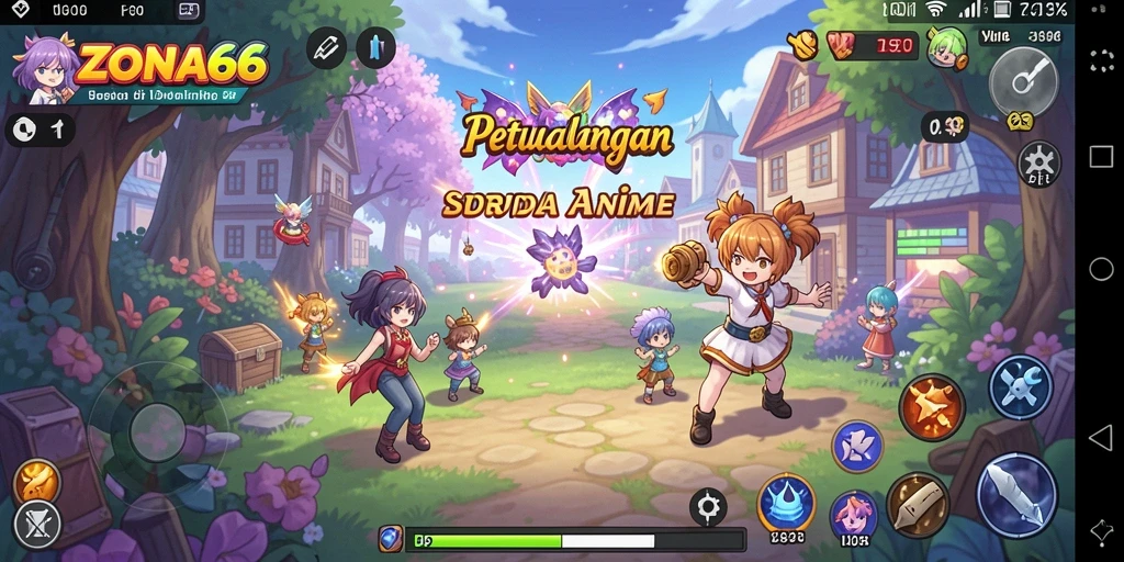 Tampilan gameplay menarik dari ZONA66 yang penuh aksi.